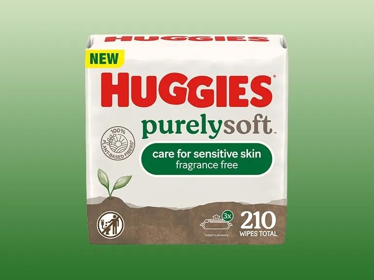  Lingettes pour bébés Huggies® PurelySoft™, sans parfum, 210 lingettes